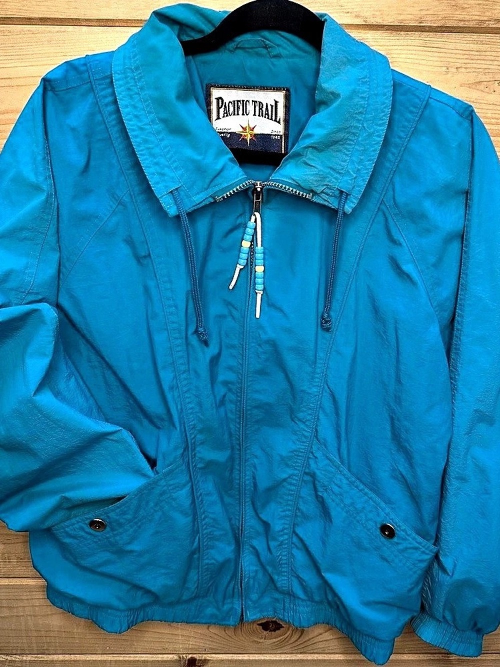 Pacific Trail Blue Hooded Utility Jacket